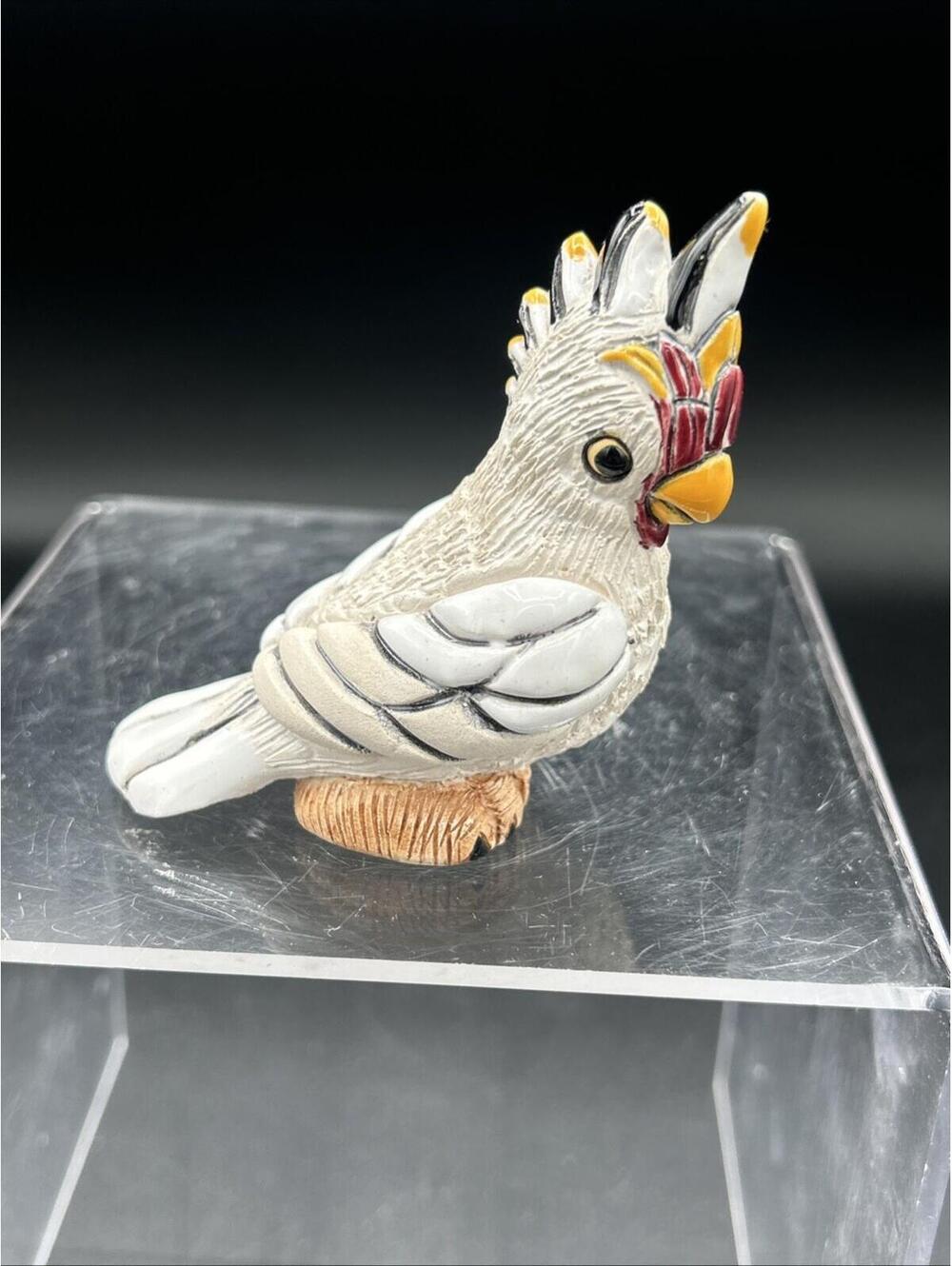 Artesania Rinconada Collection Cockatoo in White, Red, and Yellow